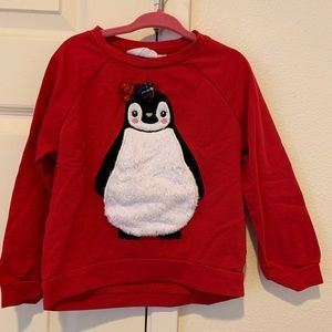 Red Pullover with Penguin